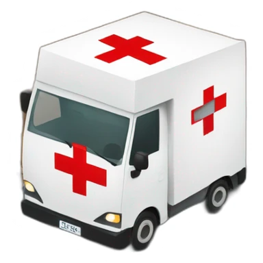 Red cross logo logistics sticker