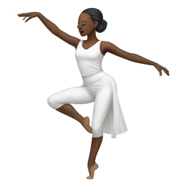 contemporary dance, white woman sticker