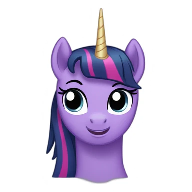 Twilight Sparkle , A horn in the middle of the head sticker
