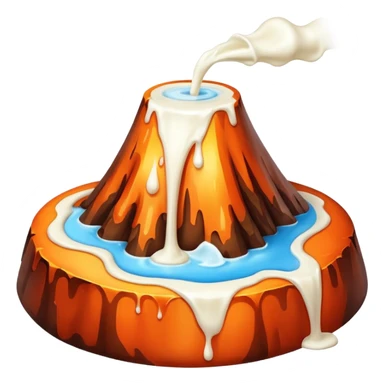 🥛 🌋 sticker