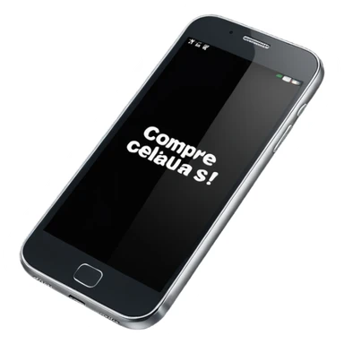 Quero uma desenho de celular e em baixo quero uma frase escrita ass vendendo esse celular em português  sticker