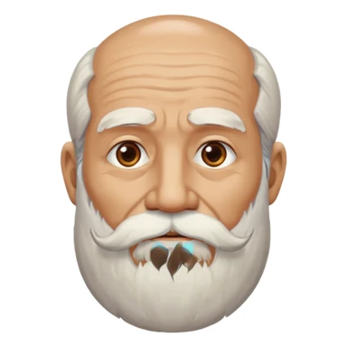 bearded old man sticker