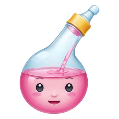 Baby oil in pink  sticker