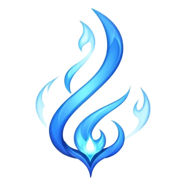 blue flame sticker