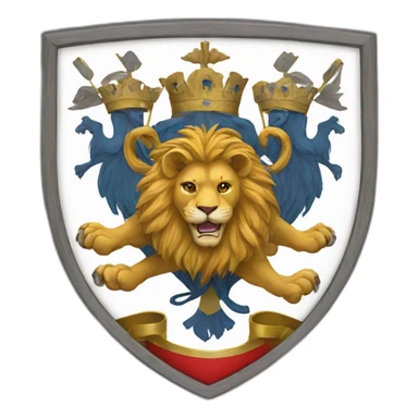 lions klan 'coat of arms sticker