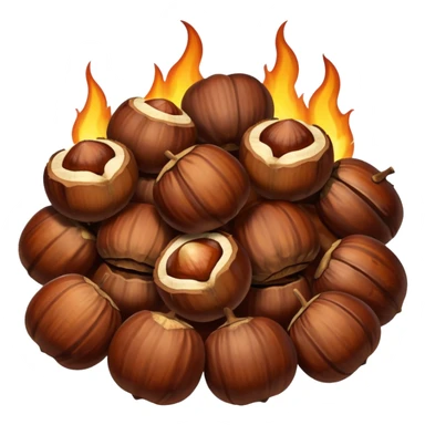chestnuts roasting on an open fire sticker