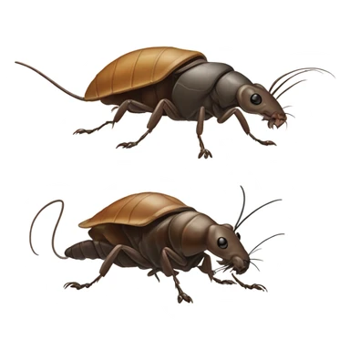 Rat and a roach mixed sticker