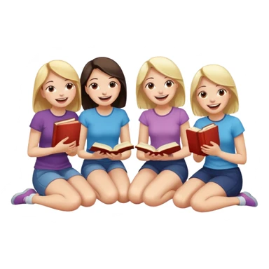 books club girls only under the table  sticker