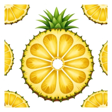 Pineapple slice sticker