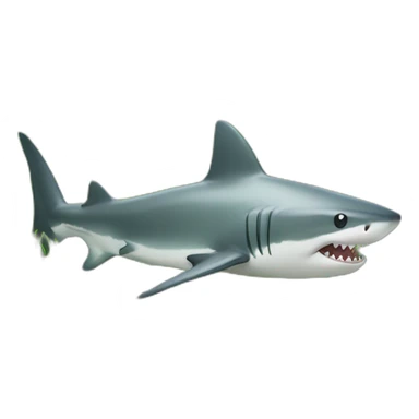 Ricardo shark in grass sticker