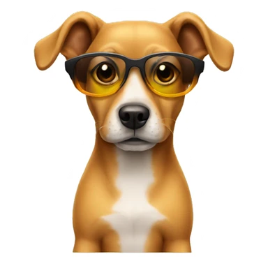 Dog wearing sun Glases sticker
