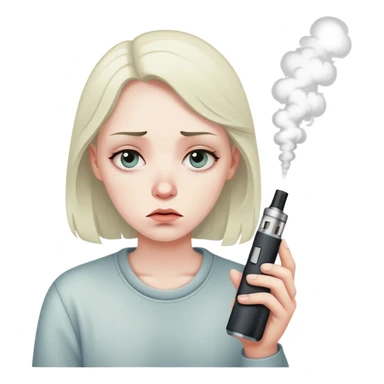sad vape sticker