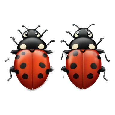 two ladybugs sticker