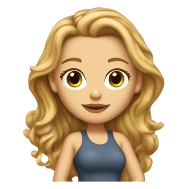 blake lively cartoon wearing tee sticker