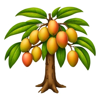 Mango tree, very minimal mangos sticker
