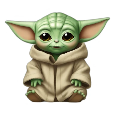 baby yoda it's fine meme sticker