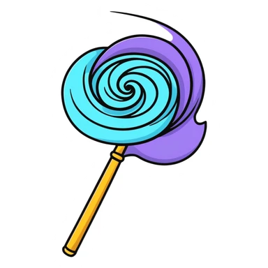 Wand with magic swirling around sticker