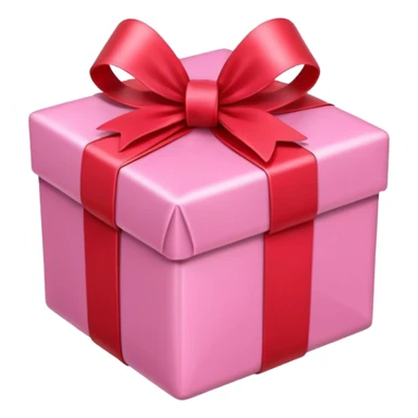 Pink present emoji small sticker