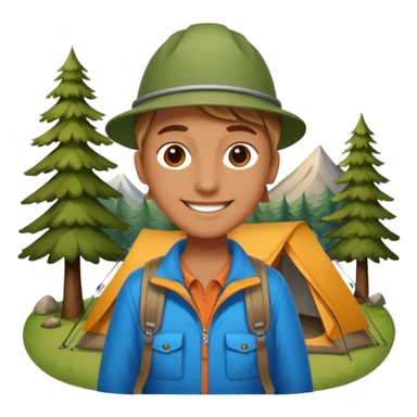 People who are going camping should wear a camping outfit sticker