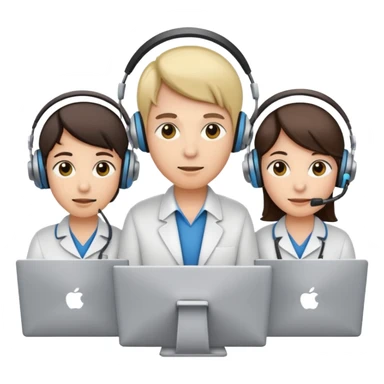 team working on a big computer server sticker