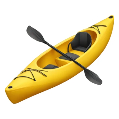 Yellow kayak  sticker
