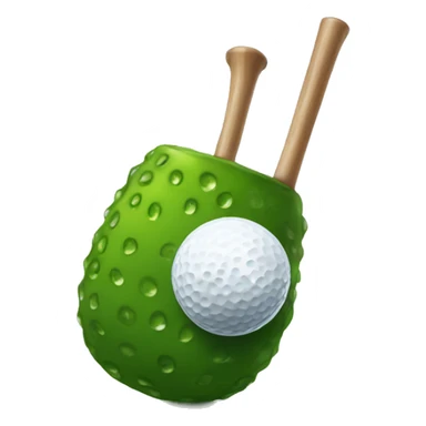 Golfing pickle  sticker