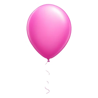 pink balloon shaped like the 1 sticker
