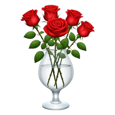 Roses in vase sticker