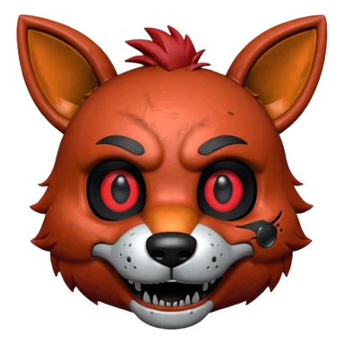 The head of Foxy of five nights at Freddy sticker