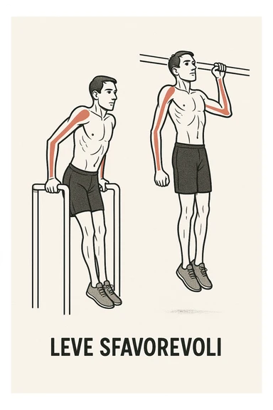 Soggetto con leve sfavorevoli per fare DIp e Trazioni sticker