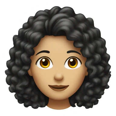 woman with long black curly hair dietitian sticker