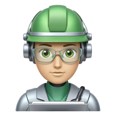Robo Bookkeeper with green accountant visor sticker