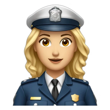 Militaire police gendarmerie femme courire sticker