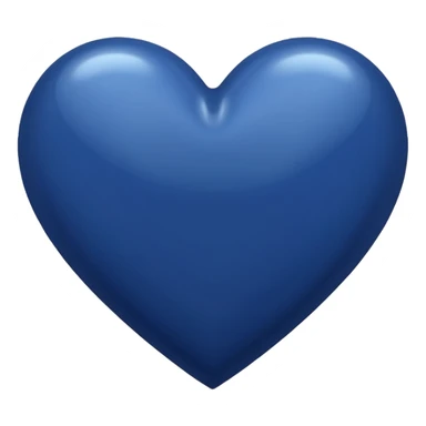 Navy blue heart sticker