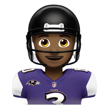 Baltimore ravens football player sticker