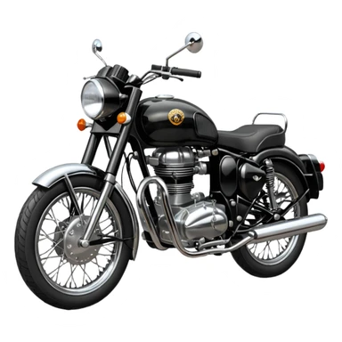 Black royal Enfield sticker