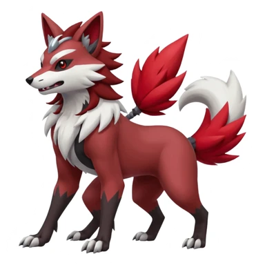 Lycanroc-Zangoose-Zoroark-Obstagoon-fusion sticker