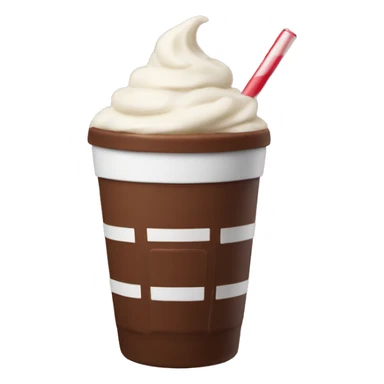 Football drinking milkshake sticker