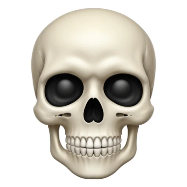 Skull. Shushing sticker