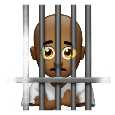 emoji in jail scared sticker