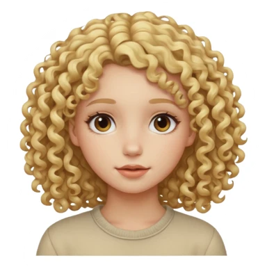 iOS 18 aesthetic Curly blondie girl sticker