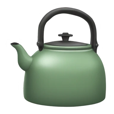 Sage green kettle sticker