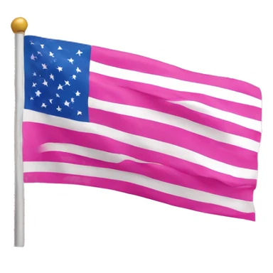 pink american flag sticker