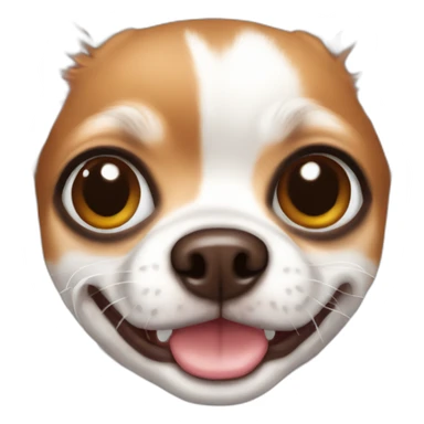 brown and white chihuahua sticker
