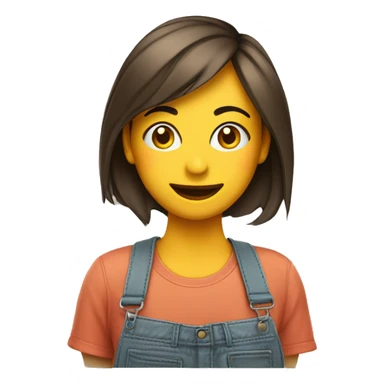 CHICA COLORADA CON TOTEBAG DE TELA sticker