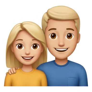 couple in love talking sticker