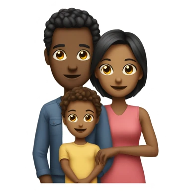 My family wife son and daughter  sticker