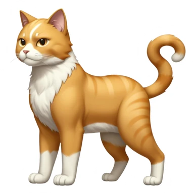 Super muscular Buff sigma Gigachad cat full body tuxedo colored  sticker