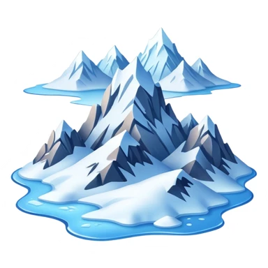 Ice Planet – frozen surface, icy mountains, blizzards sticker