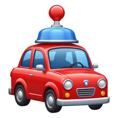 SIRENA DE CARRO DE POLICIA  sticker